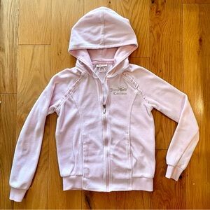 JUICY Couture soft pink velour hoodie girls size 12